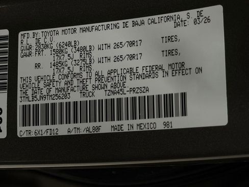 New 2026 Toyota Tacoma SR5 AWD/4WD image 20