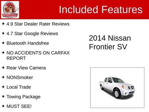 Used 2014 Nissan Frontier SV w/ SV Value Truck Package image 4