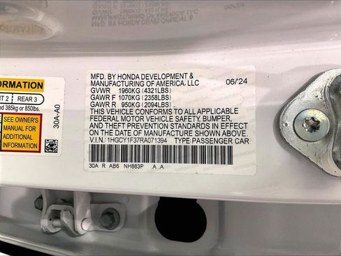 Used 2024 Honda Accord EX image 33
