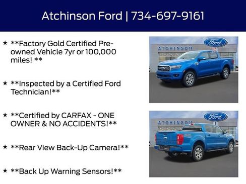 Certified 2023 Ford Ranger Lariat w/ Technology Package image 4