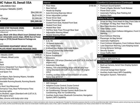 Used 2025 GMC Yukon XL Denali w/ Sun & Power Step Package image 16