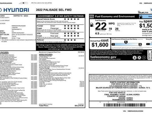 Used 2022 Hyundai Palisade SEL w/ Premium Package image 4