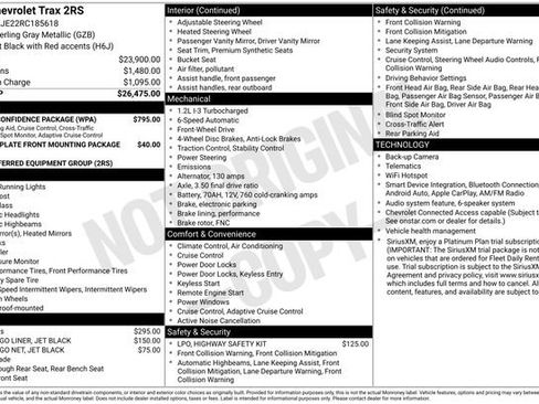 Used 2024 Chevrolet Trax RS w/ Driver Confidence Package FWD image 6