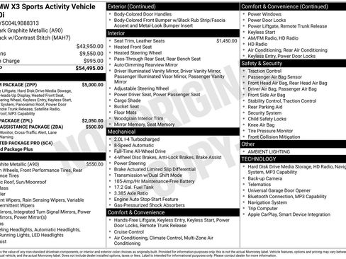 Used 2020 BMW X3 xDrive30i w/ Premium Package image 6