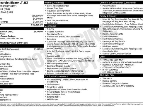 Used 2024 Chevrolet Blazer LT w/ Redline Edition FWD image 11