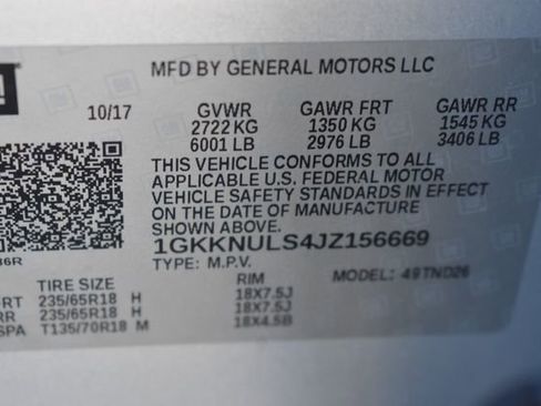 Used 2018 GMC Acadia SLT w/ LPO, Floor Liner Package AWD/4WD image 41