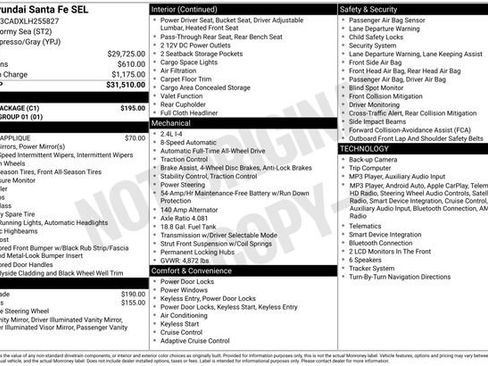 Used 2020 Hyundai Santa Fe SEL w/ Cargo Package AWD/4WD image 9