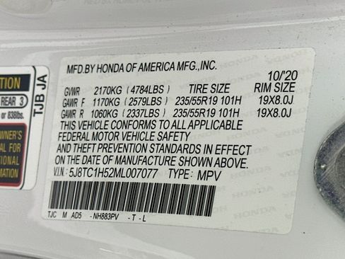 Used 2021 Acura RDX FWD w/ Technology Package image 12