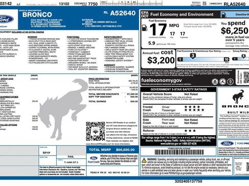 Used 2024 Ford Bronco Wildtrak AWD/4WD image 4
