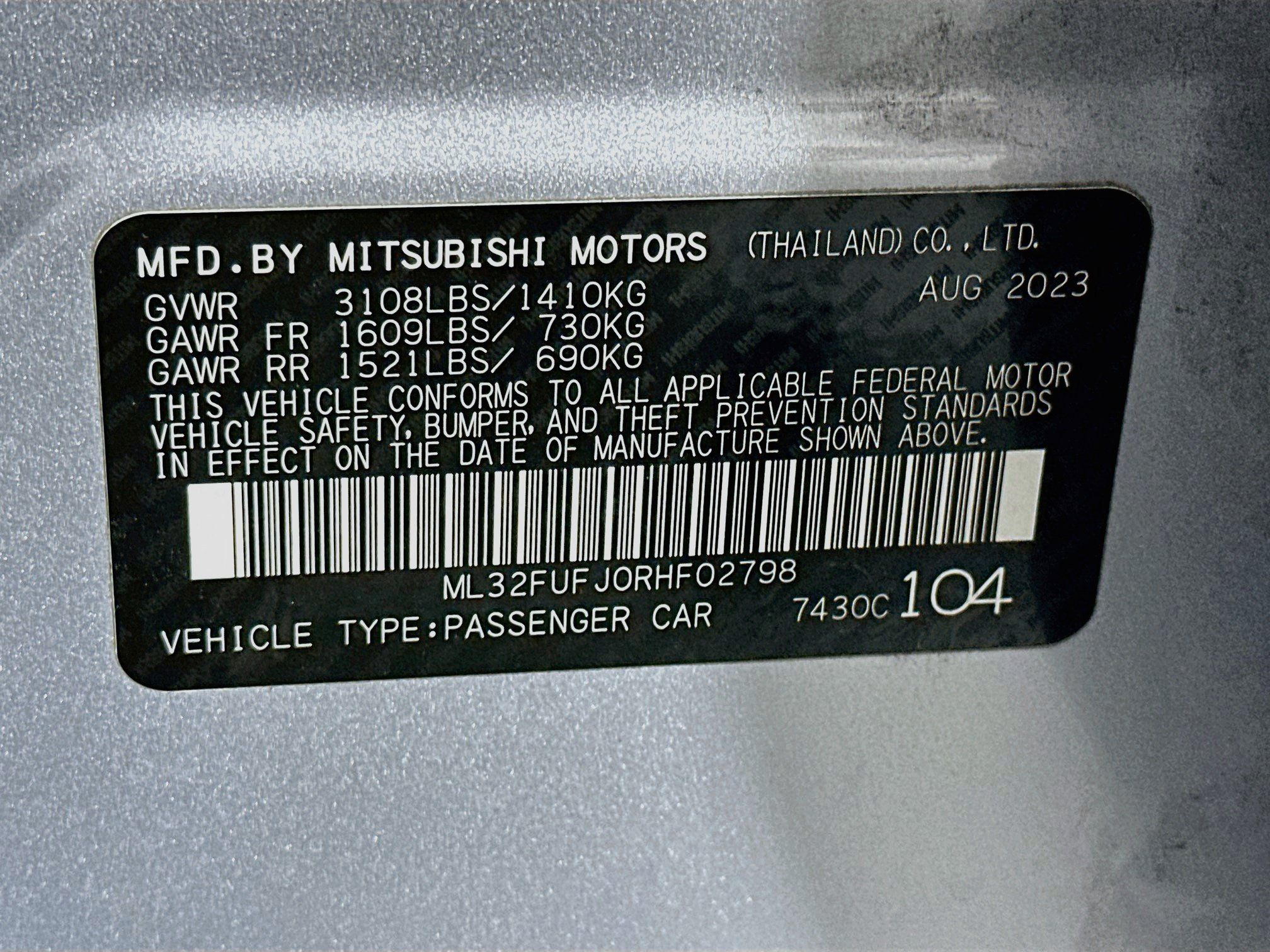 Used 2024 Mitsubishi Mirage G4 LE FWD image 12