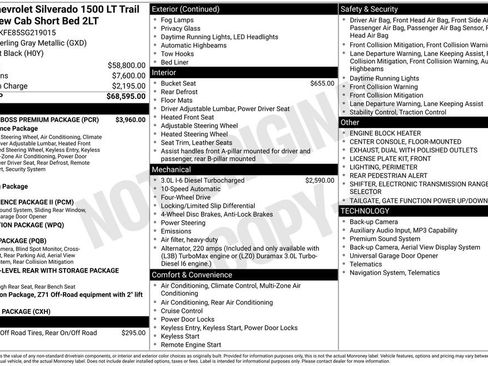 Certified 2025 Chevrolet Silverado 1500 LT Trail Boss w/ LT Trail Boss Premium Package AWD/4WD image 10