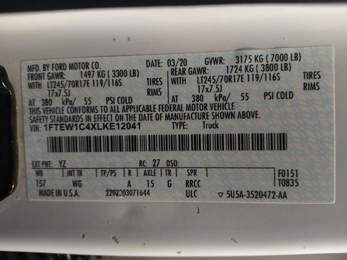Used 2020 Ford F150 XL w/ Equipment Group 101A Mid RWD image 33