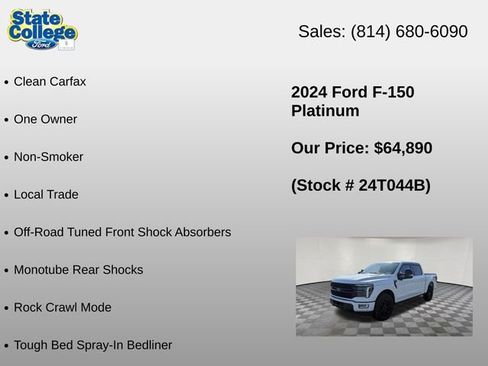 Used 2024 Ford F150 Platinum w/ FX4 Off-Road Package AWD/4WD image 12