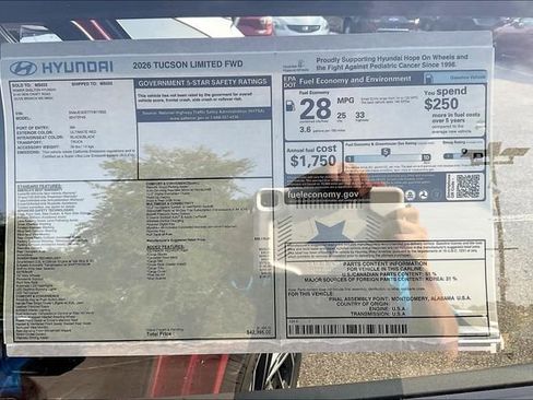 New 2026 Hyundai Tucson Limited image 14