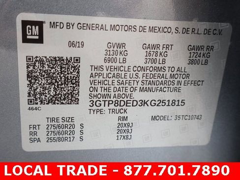 Used 2019 GMC Sierra 1500 SLT w/ SLT Premium Package image 28