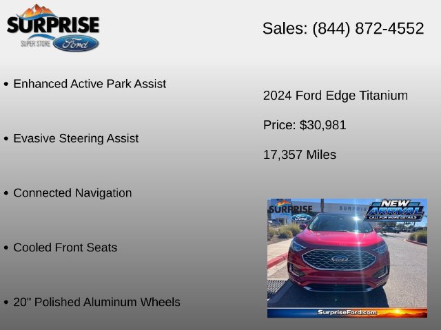 Used 2024 Ford Edge Titanium w/ Titanium Elite Package AWD/4WD image 20