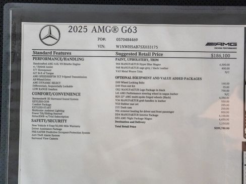 Used 2025 Mercedes-Benz G 63 AMG 4MATIC image 25