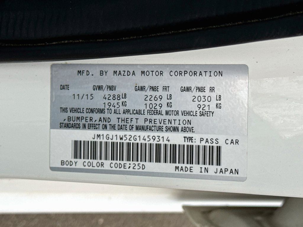 Used 2016 MAZDA MAZDA6 Grand Touring FWD image 37