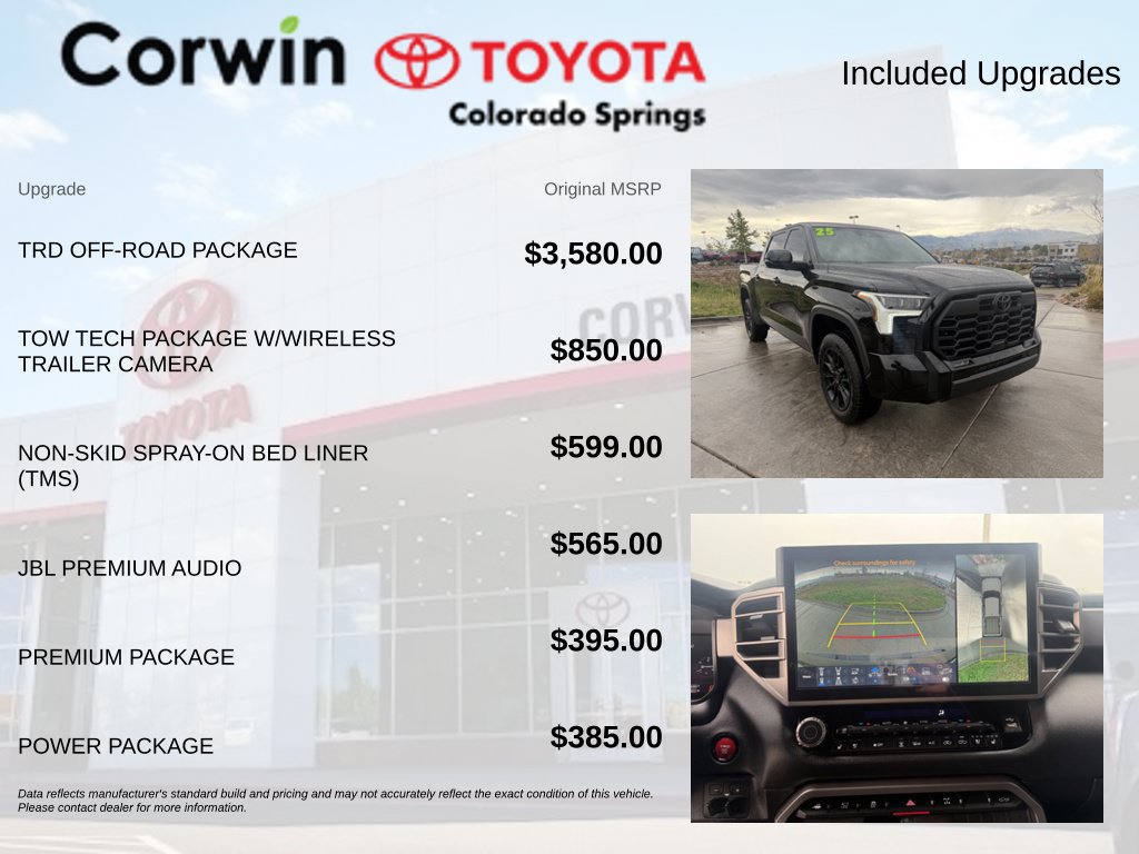 Used 2025 Toyota Tundra Limited w/ TRD Off-Road Package AWD/4WD image 4