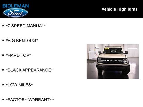Used 2025 Ford Bronco Big Bend AWD/4WD image 10
