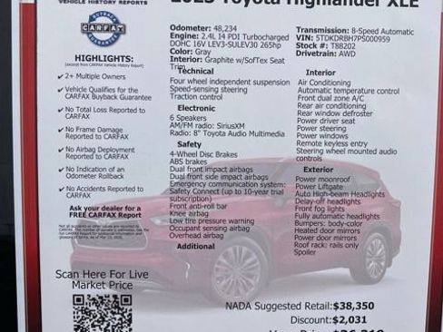 Used 2023 Toyota Highlander XLE image 46