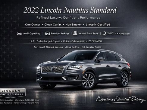 Certified 2022 Lincoln Nautilus AWD w/ Premium Package image 3