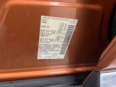 Used 2016 Nissan Murano SL w/ Cargo Package image 37