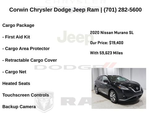 Used 2020 Nissan Murano SL w/ Cargo Package image 6
