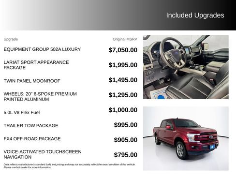 Used 2019 Ford F150 Lariat w/ Equipment Group 502A Luxury AWD/4WD image 5