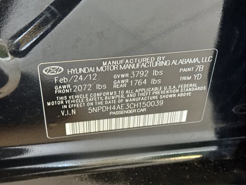 Used 2012 Hyundai Elantra Limited w/ Technology Pkg 5 image 27