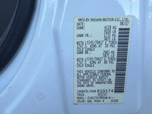 Used 2017 Nissan NV 2500 SV w/ Technology Package image 28