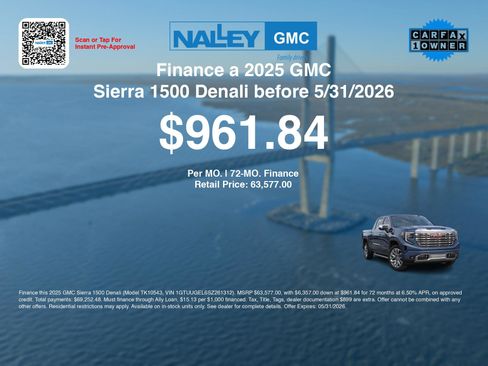 Used 2025 GMC Sierra 1500 Denali w/ Denali Reserve Package AWD/4WD image 3