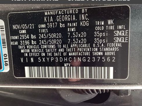 Used 2022 Kia Telluride EX w/ EX Premium Package image 9