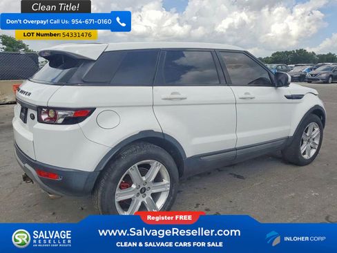 Used 2012 Land Rover Range Rover Evoque Pure Premium AWD/4WD image 4