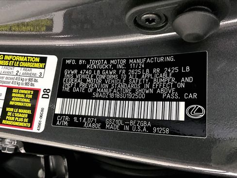 Used 2025 Lexus ES 350 w/ Premium Package image 36