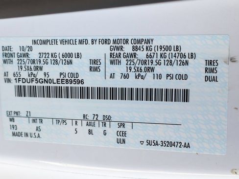Used 2020 Ford F550 2WD Regular Cab Super Duty image 54
