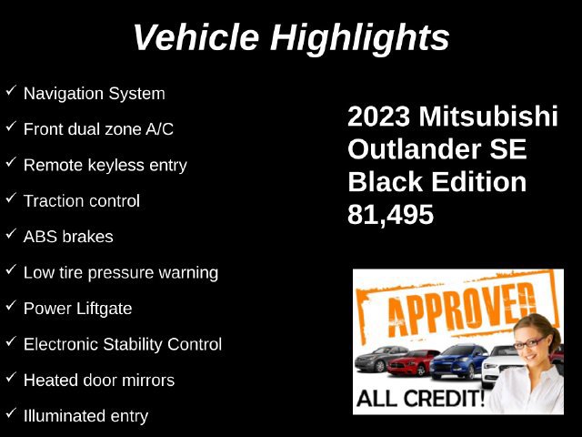 Used 2023 Mitsubishi Outlander SE Black Edition FWD image 9