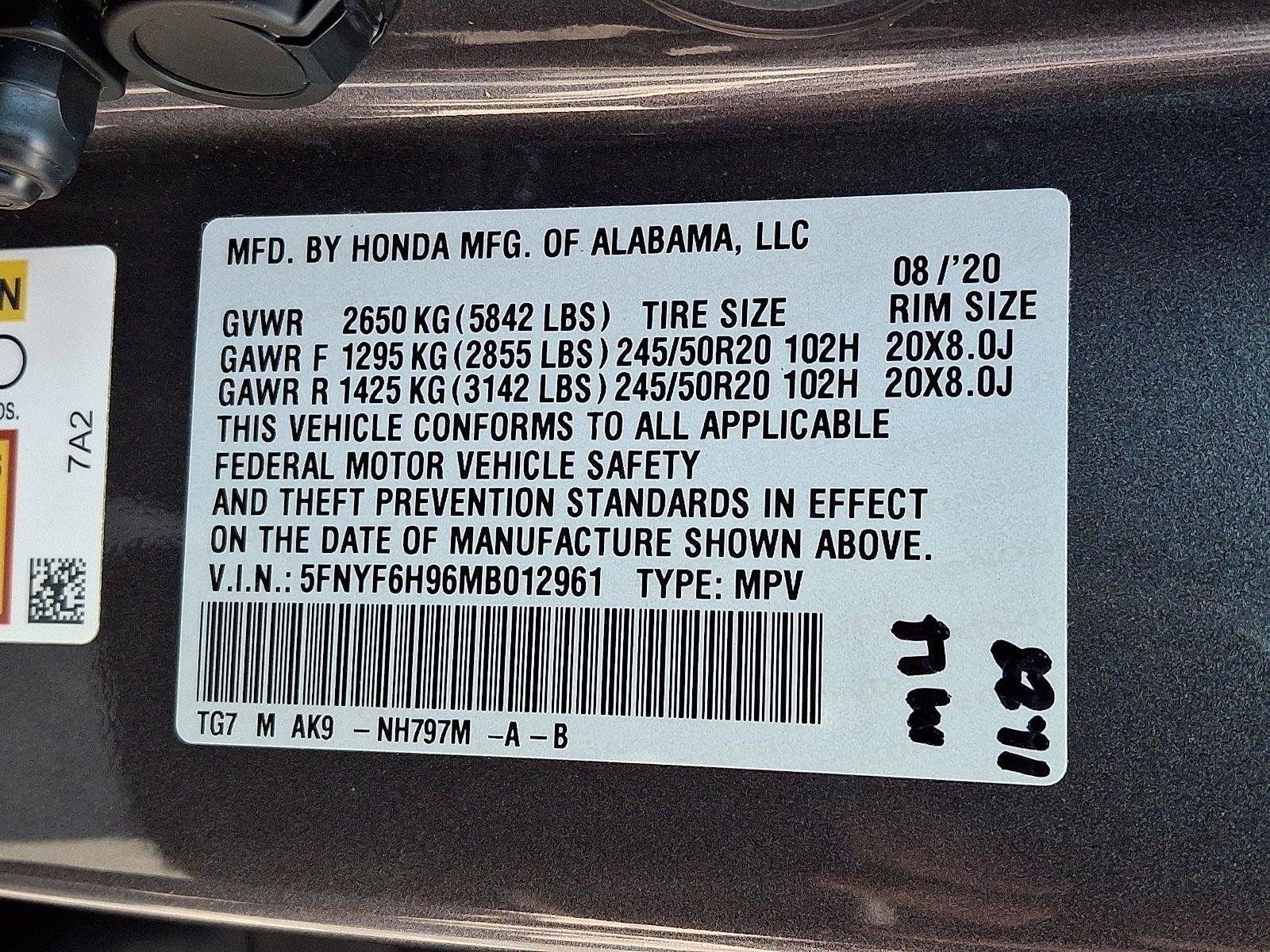 Used 2021 Honda Pilot Touring image 32