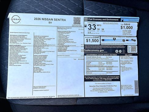 New 2026 Nissan Sentra SV image 21