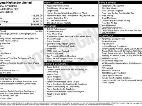 Used 2023 Toyota Highlander Limited FWD image 7