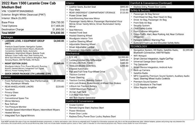 Used 2022 RAM 1500 Laramie AWD/4WD image 31