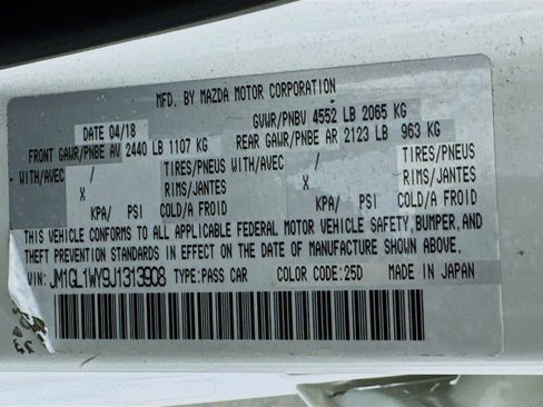 Used 2018 MAZDA MAZDA6 Grand Touring Reserve image 19