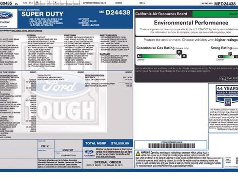 Used 2021 Ford F250 Lariat w/ Lariat Ultimate Package image 52