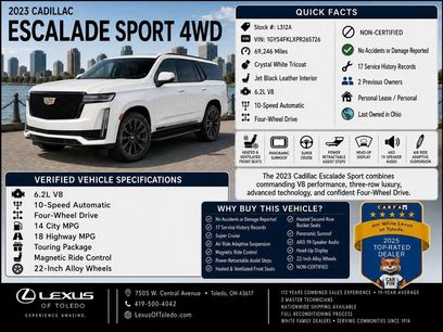 Used 2023 Cadillac Escalade Sport w/ Touring Package