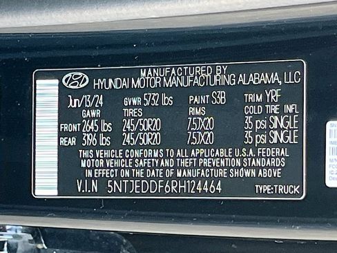 Used 2024 Hyundai Santa Cruz Limited AWD/4WD image 34