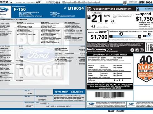 Used 2018 Ford F150 XL w/ Equipment Group 101A Mid image 5