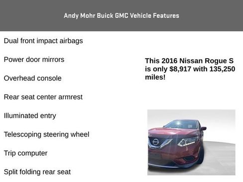 Used 2016 Nissan Rogue S AWD/4WD image 8