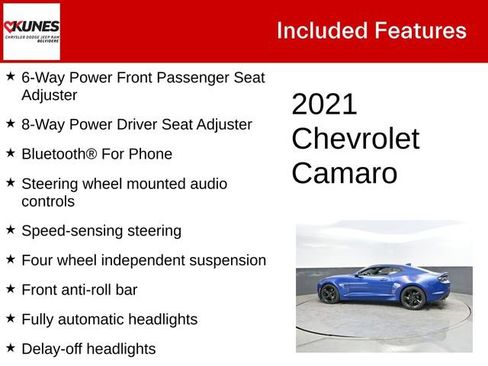 Used 2021 Chevrolet Camaro LT w/ RS Package RWD image 4
