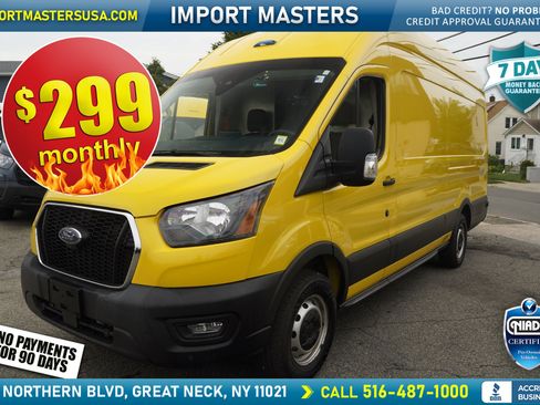Used 2021 Ford Transit 250 148 High Roof Extended w/ Parcel Delivery Package RWD image 1