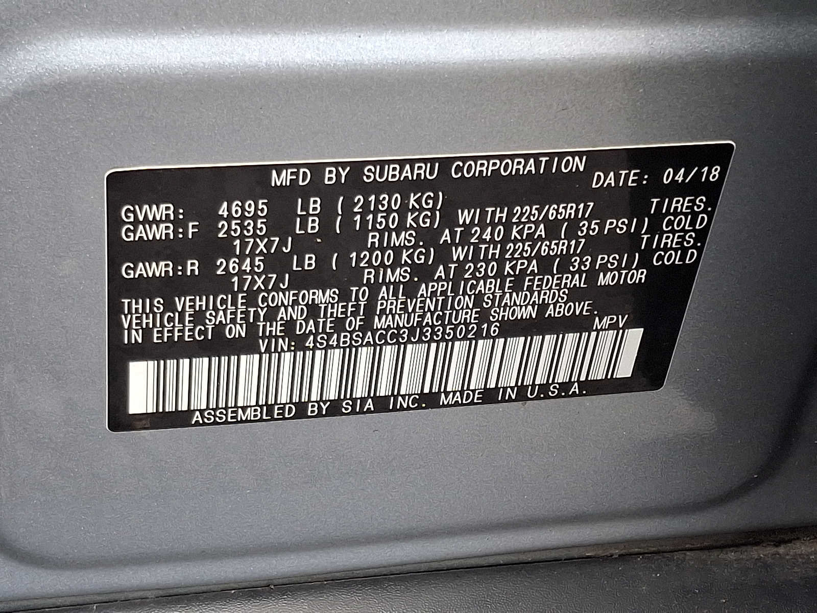 Used 2018 Subaru Outback 2.5i Premium AWD/4WD image 27